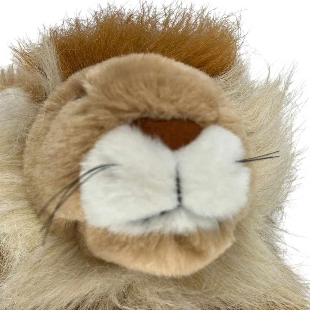 Vintage 1990 Ty Harris the Lion Plush Stuffed Animal Realistic Tan 15
